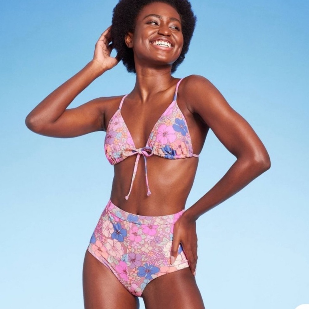 Wild Fable Pink Floral Bikini
